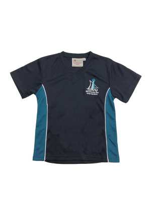 Blockhouse Bay Int. PE Tee Navy/Jade/White